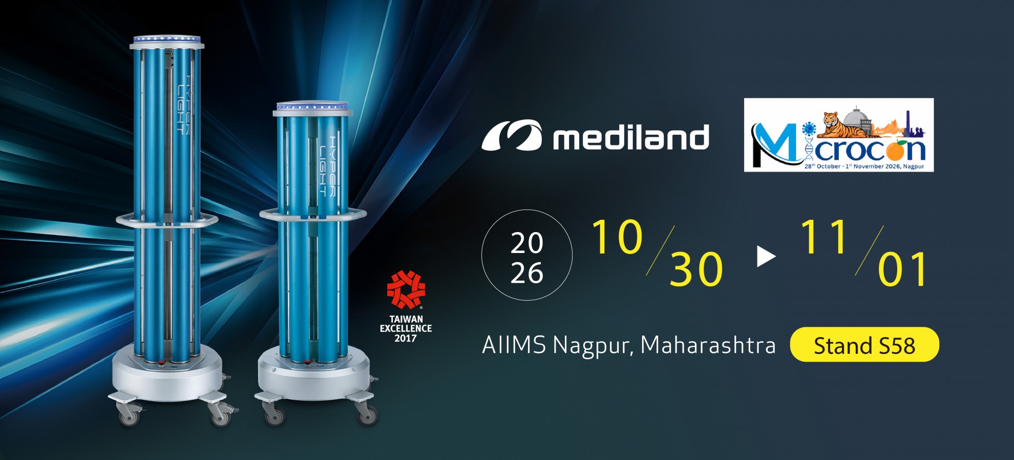 All-around UVC disinfection equipment at MICROCON 2026
