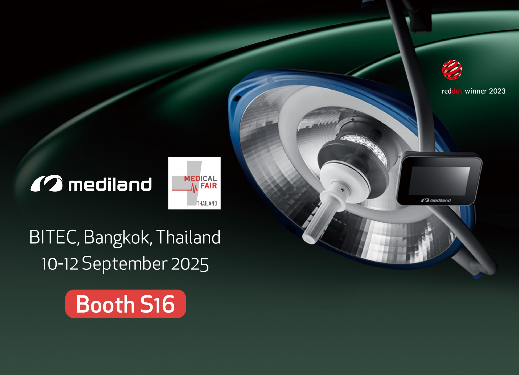 [Trade Show] New generation surgical light make its debut at Medical Fair Thailand!