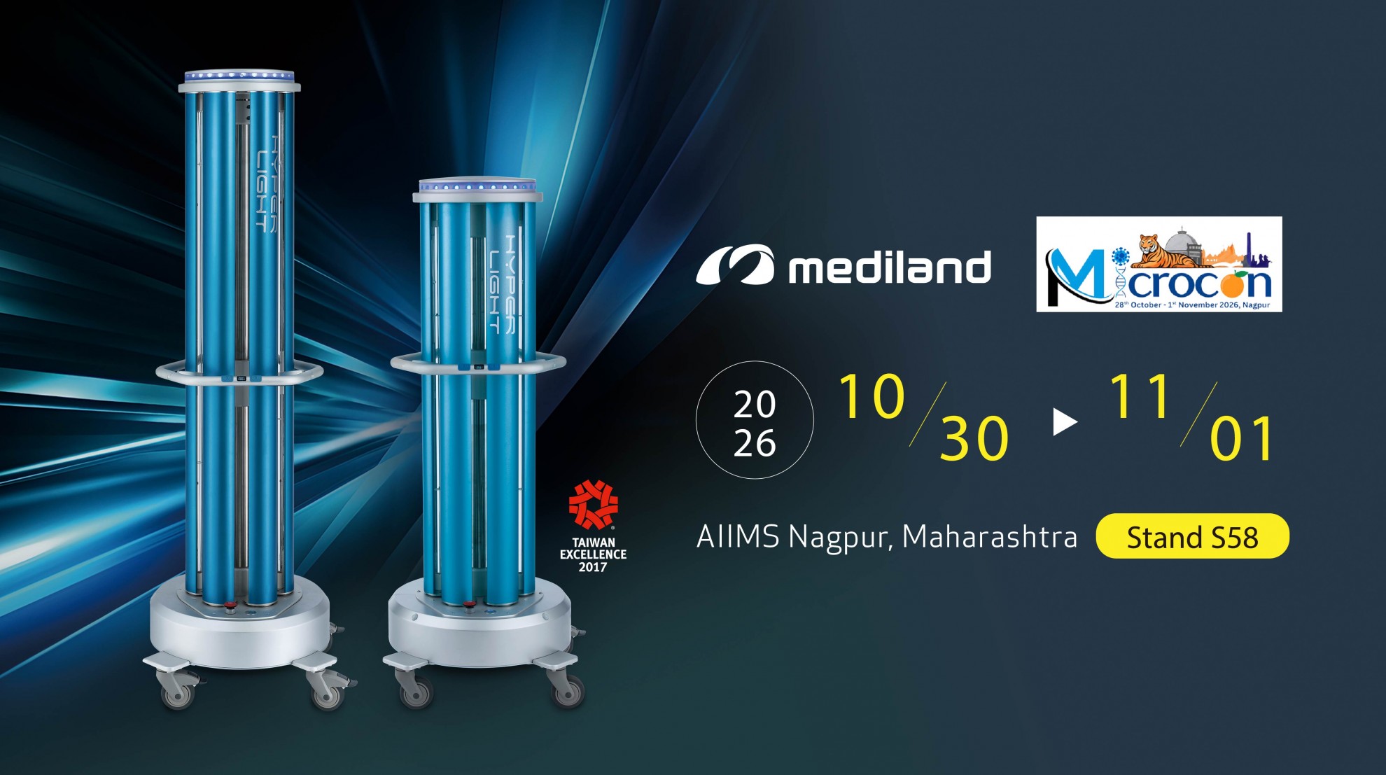 All-around UVC disinfection equipment at MICROCON 2026.