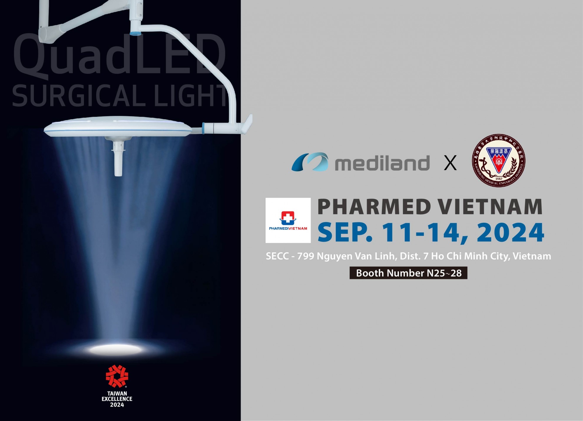 [Trade Show] Mediland at Pharmedi Vietnam 2024 with Kaohsiung Medical University